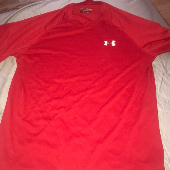under armour t shirt red
